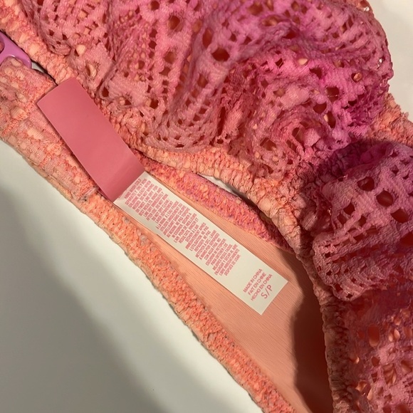 Victoria’s Secret ombré pink orange bikini top small - Picture 2 of 3